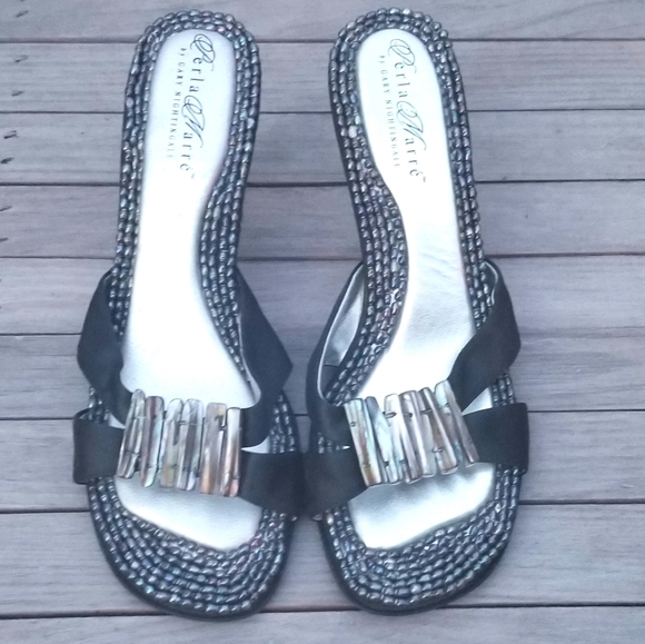 Womans Italian Leather Perla Marrè Sz 7 - Picture 4 of 7